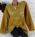 Sweatshirt Shirt Pullover Pulli Tunika Bluse Cord Look ITALY Curry XXL 48 50