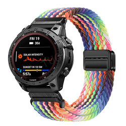 Für Garmin Fenix 7 7X 6 6X Epix Pro 5 5X Plus 3 HR Quick Fit Nylon Sport Armband