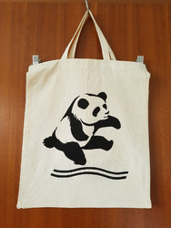 Stofftasche Panda Bär Stoffbeutel Baumwolltasche Tragetasche Jutebeutel Bag