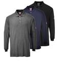 PORTWEST Flame Resistant Anti-Static Long Sleeve Polo Shirt FR10