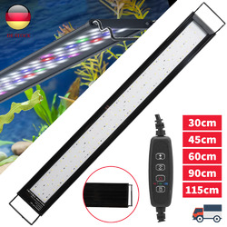 10-45W LED Aquarium mit timer Aufsetzleuchte Vollspektrum Licht RGB 30-130cm DE