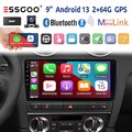 DAB+ Autoradio 64G Android 13 Carplay Für Audi A3 S3 RS3 8V 8P KAM GPS Navi WIFI