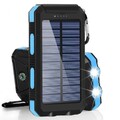 Solar Power Bank 30000mAh USB Tragbar Externer Batterie Ladegerät für Handy