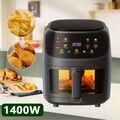 8L Heißluftfritteuse Fritteuse Heißluft Digitale Air Fryer 2400W Luftfritteuse