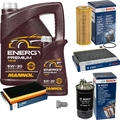 BOSCH Inspektionpaket 6 L MANNOL Energy Premium 5W-30 für VW Golf IV Variant