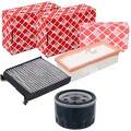 FEBI FILTER INSPEKTIONSPAKET passend für DACIA DUSTER HS 1.5 dci 90-110 PS