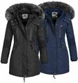 Geographical Norway Damen Winter Jacke Parka Anorak Mantel Fell Kapuze Outdoor