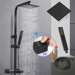 Duschsystem mit Thermostat Duscharmatur Regendusche Duschset Handbrause Dusche