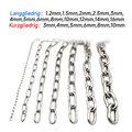 Ankerkette Edelstahl, Langgliedrig Kurzgliedrig Edelstahlkette Kette 1,2~16 mm