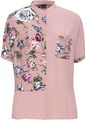 Bluse mit asymmetrischem Print Gr. 36 Rosenholz Geblümt Hemd Shirt Tunika Neu*