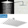 Duschkopf Edelstahl Kopfbrause Regendusche Regenbrause Brausekopf Duscharm 8Zoll
