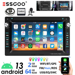 7" 2DIN Android 13 64G Autoradio GPS Nav BT Für VW Golf MK4 Polo Passat B5 JETTA