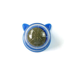Pet Rotating Catnip Ball Wall Mounted Toys Natural Healthy Cleaning Cat O
