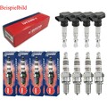 4x BREMI Zündspule +4x NGK Zündkerze Iridium IX passend für Mazda 3 BK 1.6
