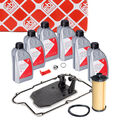 febi Getriebefilter Satz 724.0 + 6L Getriebeöl für MERCEDES W176 W246 C117 X156