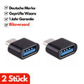 2x USB-C auf USB-A Adapter OTG USB Stick für Samsung MacBook Xiaomi iPhone 15 16