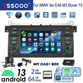 2+64G Für BMW 3er E46 1999-2005 7" Android 14 Autoradio GPS Nav Carplay DAB+ Kam