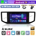DAB+ 4-Core Android 14 AutoRadio CarPlay GPS Navi +Kam Für VW Crafter 2017-2024