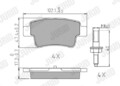 Jurid 573166J Bremsbelagsatz, Scheibenbremse für ABARTH  passend für FIAT OPEL B