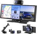 10,26" Wireless Carplay Android Autoradio 4K/1080P mit 64GB WiFi Rückfahrkamera