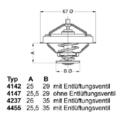 1x Borgwarner (wahler) Thermostat 216378 u.a. für BMW | 4237.88D