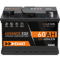 Autobatterie 60Ah 12V Starterbatterie ersetzt 54Ah 55Ah 56Ah 61Ah 62Ah