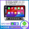 10.1'' Carplay Android 14 Für Fiat Ducato 2007-2023 Autoradio GPS Navi WIFI DAB+