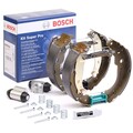 BOSCH Bremsen Set Bremsbackensatz Hinten passend für PEUGEOT 207 (WA, WC) 0 204