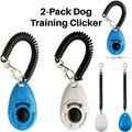 2er-Pack Verhaltenstrainings-Clicker für Hunde mit Handschlaufe,langlebig,leicht