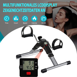 Mini Heimtrainer Pedaltrainer Beintrainer LCD-Display Bike Fitness Fahrrad Neu