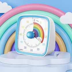 Visueller Timer für Kinder, 60-Minuten Countdown Timer für Klassenzimmer Büro Kü