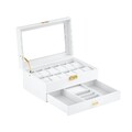 Uhrenbox aus Leder mit 12 Fächern, mit Schublade Luxus-Uhrenkasten, Präsentat...