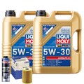 Motoröl 5W30 LIQUI MOLY Longlife Iii 10L+MAHLE Ölfilter +Spülung