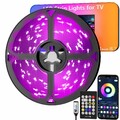 5m LED Backlight TV Hintergrund-Beleuchtung USB Lichtstripe PC-Band Streifen RGB
