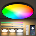 LED Deckenleuchte Dimmbar Deckenlampe Wohnzimmer Mit App Fernbedienung Schwarz