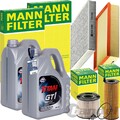 MANN FILTERSET+FUCHS 5W-30 ÖL passend für AUDI Q7 4L VW TOUAREG CAYENNE 3.0 TDI