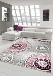 Designer Teppich Moderner Teppich Wohnzimmerteppich Klassisch gemustert Kreis