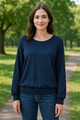 Enjoy Shirt Langarmshirt Top Blouson Bluse Blusenshirt XXL 44