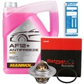 METZGER Thermostat Kühlmittel 4006185 + 5L Mannol AG12 Frostschutz Rot