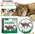 Anti Insekten Floh Mücke und Zeckenhalsband Schutz 8Monate für Katzen Natürlich 