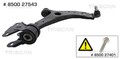 Querlenker Dreieckslenker TRISCAN 8500 27543 für 526 525 VOLVO V40 Cross Country