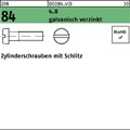 Reyher Zylinderschraube DIN 84/ISO 1207 Schlitz M 3,5 x 30 4.8 galvanisch ver...