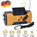 Solar Handkurbel Handy Ladegerät Notfall Radio FM/AM Taschenlampe Arbeitsleuchte