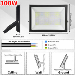 LED Außen Strahler Scheinwerfer Fluter Flutlicht 500W 100W 300W 50W 30W 200W 10W