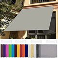 Balkon Sichtschutz Balkonbespannung wasserdicht UV-Schutz Grau Einfachheit