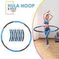 Hula Hoop Reifen Fitness Ring Bauchtrainer Training Massage Schaumstoff 8 Teile