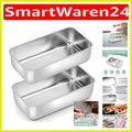 Brotbackform, Edelstahl, Kastenform, Backform, 2er Set, spülmaschinengeeignet...