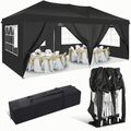 Pavillon 3x3m/3x6m Wasserdicht Faltpavillon Pop Up Gartenzelt Partyzelt Bierzelt