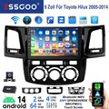 DAB+ 2+64G Für Toyota Hilux 2005-14 Android14 CarPlay Autoradio GPS Navi RDS KAM