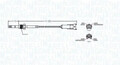 Abgastemperatursensor 172000223010 MAGNETI MARELLI für ALFA ROMEO 159 GIULIETTA